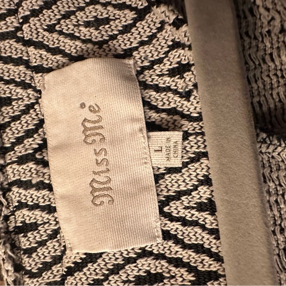 Miss Me Western Boho Fringe Hem Jacket Santa Fe Women's Size Large Diamondback - Picture 11 of 12